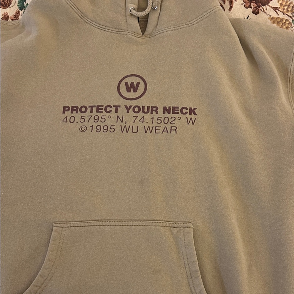 Men's Tan Hoodie Wu Wear